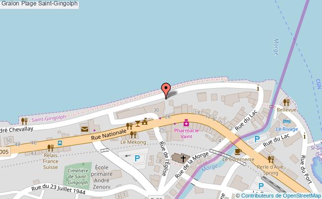 Plage  Saint-gingolph