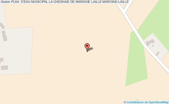 Plan  D'eau Municipal La Chesnaie De Marigne Laille  Marigné-laillé