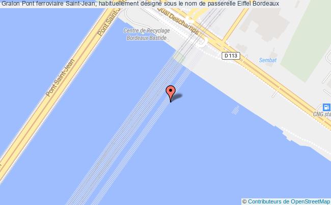 Pont Ferroviaire Saint-jean, Habituellement Désigné Sous Le Nom De Passerelle Eiffel  Bordeaux