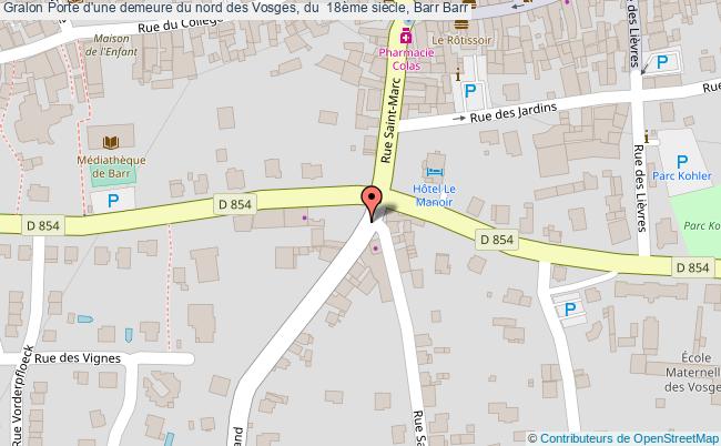 Porte D'une Demeure Du Nord Des Vosges, Du  18ème Siècle, Barr 