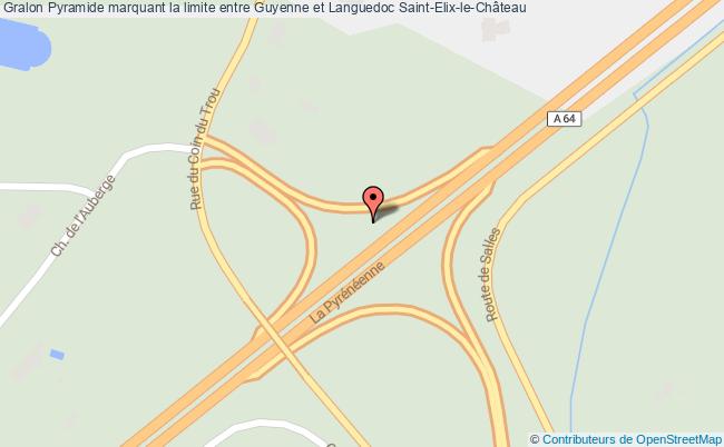 Pyramide Marquant La Limite Entre Guyenne Et Languedoc  Saint-elix-le-château