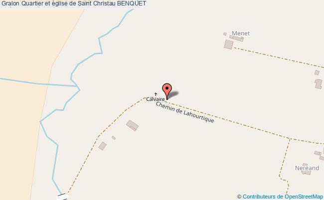 Quartier Et église De Saint Christau  Benquet