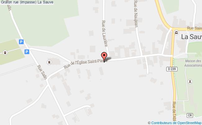 Rue (impasse)  La Sauve