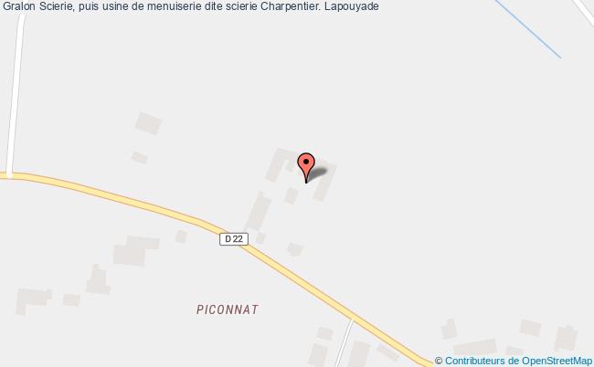 Scierie, Puis Usine De Menuiserie Dite Scierie Charpentier.  Lapouyade