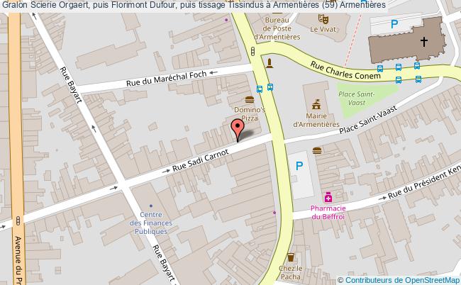 Scierie Orgaert, Puis Florimont Dufour, Puis Tissage Tissindus à Armentières (59) 