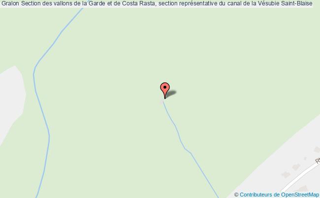 Section Des Vallons De La Garde Et De Costa Rasta, Section Représentative Du Canal De La Vésubie  Saint-blaise