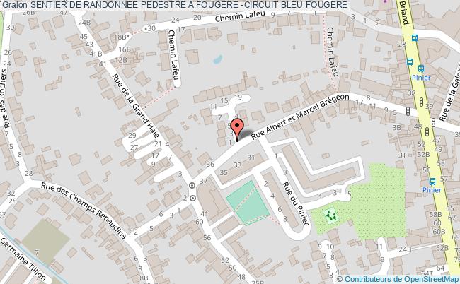 Sentier De Randonnee Pedestre A Fougere -circuit Bleu  Fougeré