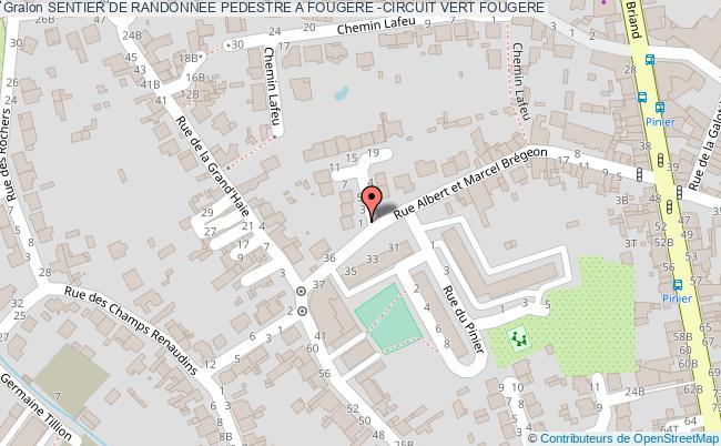 Sentier De Randonnee Pedestre A Fougere -circuit Vert  Fougeré