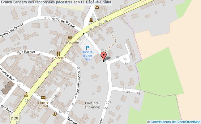 Sentiers Des Randonnées Pédestres Et Vtt  Bâgé-le-châtel