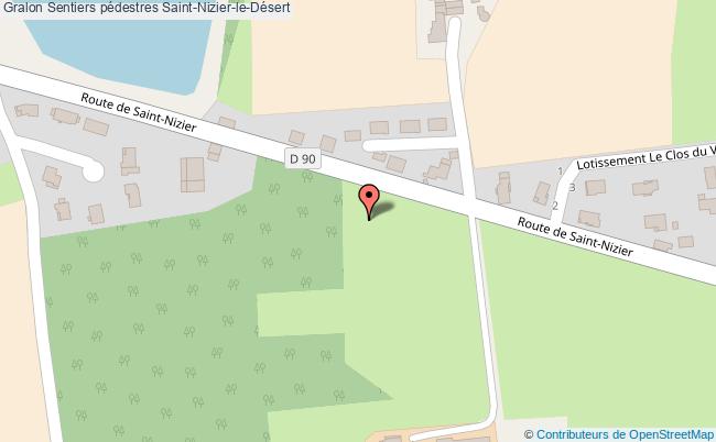 Sentiers Pédestres  Saint-nizier-le-désert