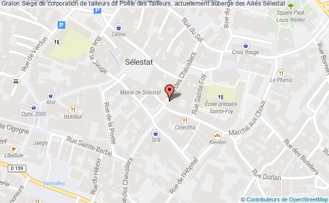 Siège De Corporation De Tailleurs Dit Poêle Des Tailleurs, Actuellement Auberge Des Alliés  Sélestat