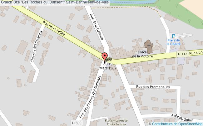 Site "les Roches Qui Dansent"  Saint-barthélemy-de-vals