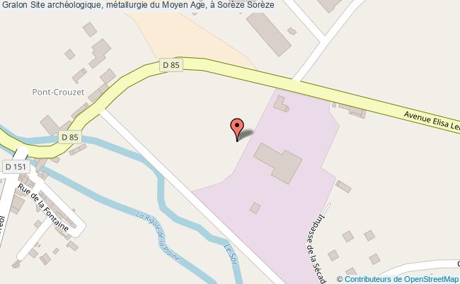 Site Archéologique, Métallurgie Du Moyen Age, à Sorèze 