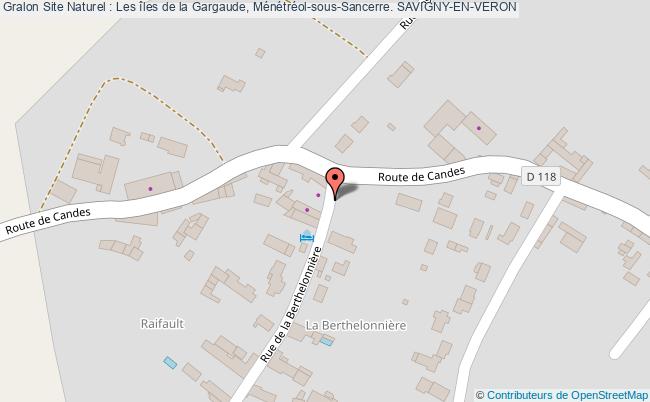 Site Naturel : Les îles De La Gargaude, Ménétréol-sous-sancerre.  Savigny-en-véron