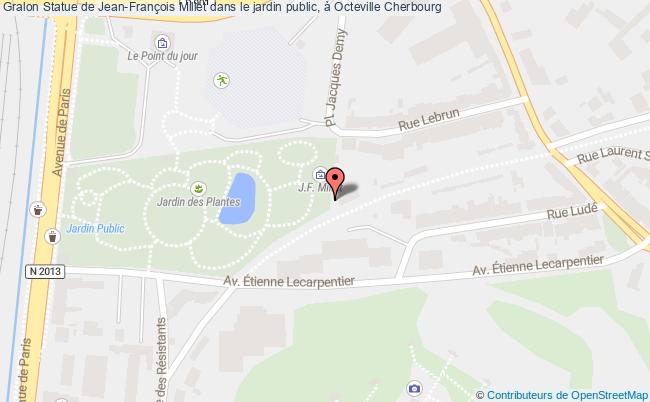 Statue De Jean-françois Millet Dans Le Jardin Public, à Octeville  Cherbourg