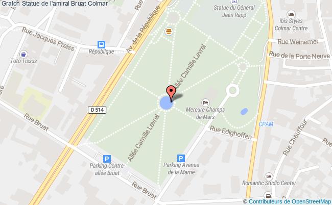 Statue De L'amiral Bruat  Colmar