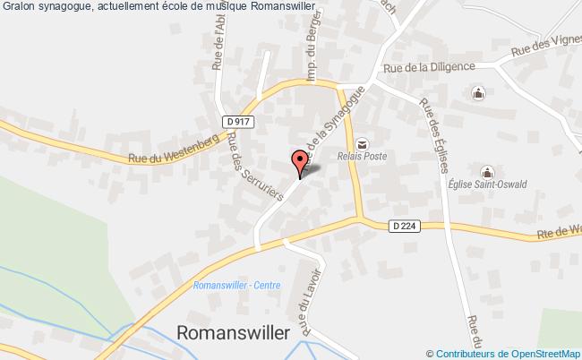 Synagogue, Actuellement école De Musique  Romanswiller