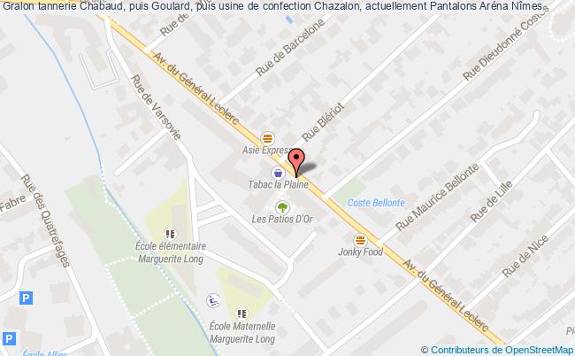 Tannerie Chabaud, Puis Goulard, Puis Usine De Confection Chazalon, Actuellement Pantalons Aréna  Nîmes