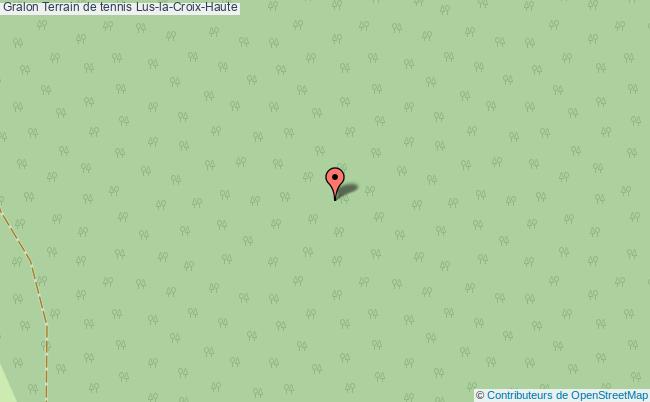 Terrain De Tennis  Lus-la-croix-haute