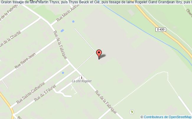 Tissage De Laine Martin Thyss, Puis Thyss Beuck Et Cie, Puis Tissage De Laine Rogelet Gand Grandjean Ibry, Puis Marin Astruc, Puis Usine De Transformation Des Métaux Schlumberger Et Cie  Buhl