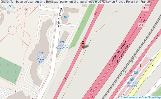 Tombeau De Jean Antoine Boisseau, Parlementaire, Au Cimetière De Roissy En France  Roissy-en-france