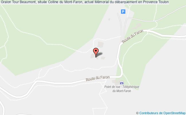 Tour Beaumont, Située Colline Du Mont-faron, Actuel Mémorial Du Débarquement En Provence  Toulon