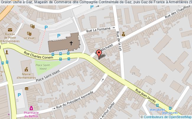 Usine à Gaz, Magasin De Commerce Dite Compagnie Continentale De Gaz, Puis Gaz De France à Armentières (59) 
