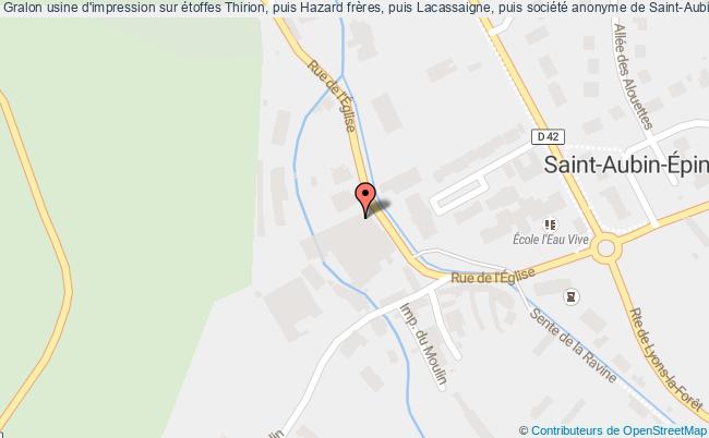 Usine D'impression Sur étoffes Thirion, Puis Hazard Frères, Puis Lacassaigne, Puis Société Anonyme De Saint-aubin-epinay 