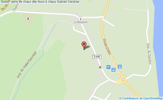 Usine De Chaux Dite Fours à Chaux Gabriel  Cendras