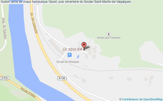 Usine De Chaux Hydraulique Gavet, Puis Cimenterie Du Soulier  Saint-martin-de-valgalgues