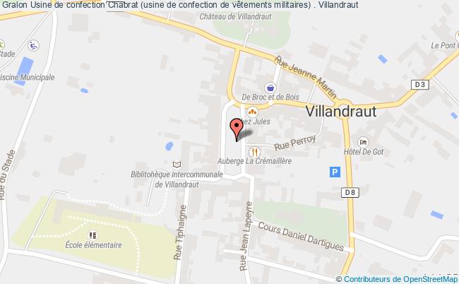 Usine De Confection Chabrat (usine De Confection De Vêtements Militaires) .  Villandraut
