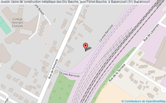 Usine De Construction Métallique Des Ets Bauche, Puis Fichet-bauche. à Bazancourt (51) 