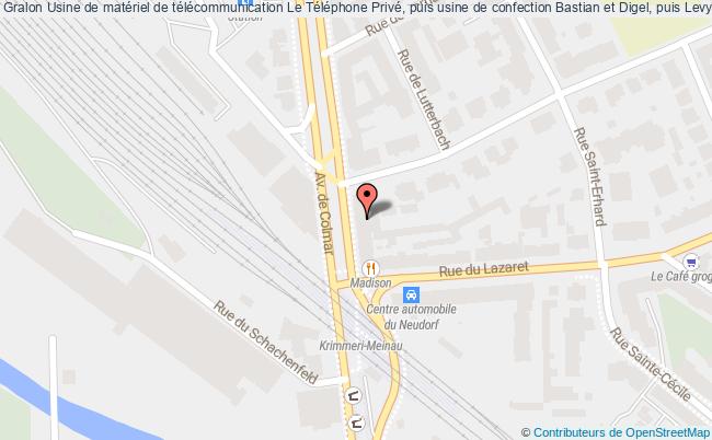 Usine De Matériel De Télécommunication Le Téléphone Privé, Puis Usine De Confection Bastian Et Digel, Puis Levy  Strasbourg