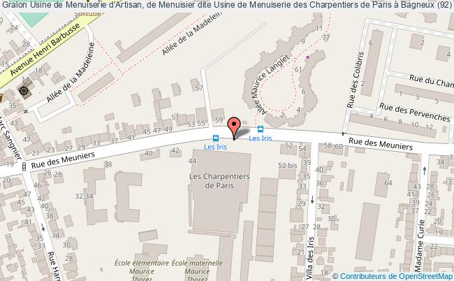 Usine De Menuiserie D'artisan, De Menuisier Dite Usine De Menuiserie Des Charpentiers De Paris à Bagneux (92) 