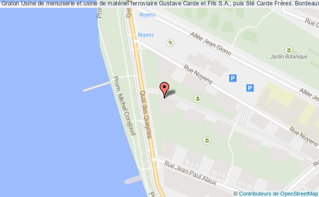 Usine De Menuiserie Et Usine De Matériel Ferroviaire Gustave Carde Et Fils S.a., Puis Sté Carde Frères.  Bordeaux