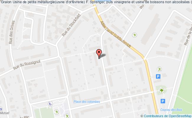 Usine De Petite Métallurgie(usine D'orfèvrerie) F. Sprenger, Puis Vinaigrerie Et Usine De Boissons Non Alcoolisées (limonades) Melfor Limette  Strasbourg