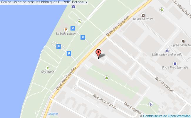 Usine De Produits Chimiques E. Petit.  Bordeaux