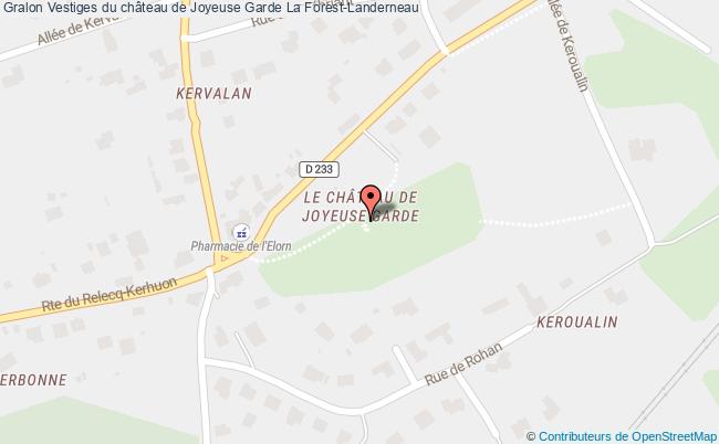 Vestiges Du Château De Joyeuse Garde  La Forest-landerneau