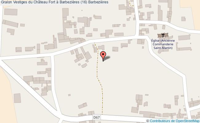 Vestiges Du Château Fort à Barbezières (16) 