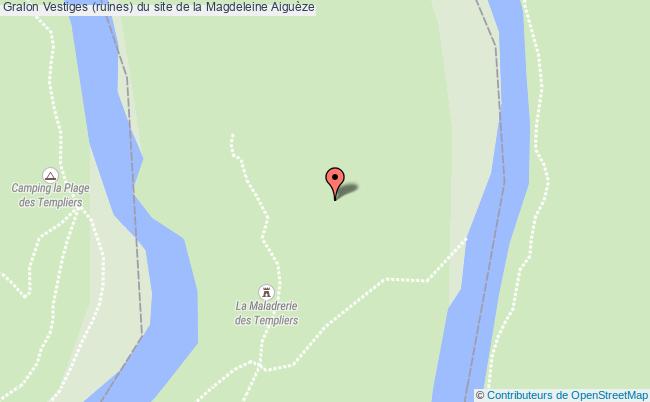 Vestiges (ruines) Du Site De La Magdeleine  Aiguèze