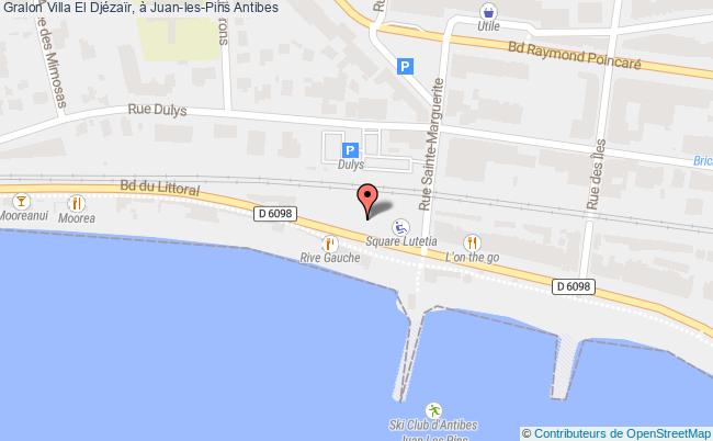 Villa El Djézaïr, à Juan-les-pins  Antibes Juan-les-pins