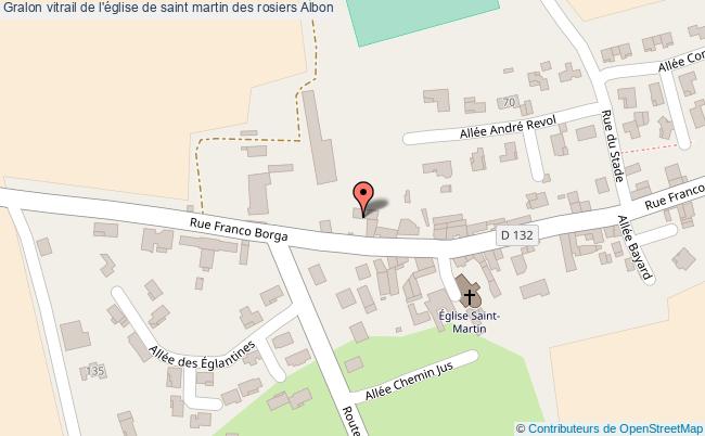 Vitrail De L'église De Saint Martin Des Rosiers  Albon