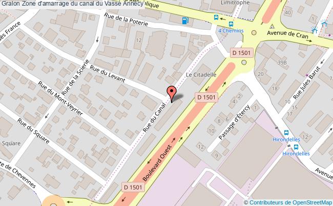 Zone D'amarrage Du Canal Du Vassé  Annecy