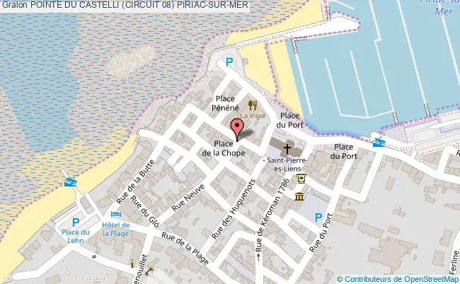 plan Pointe Du Castelli (circuit 08) Piriac-sur-mer PIRIAC-SUR-MER