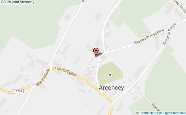 plan Pont Arconcey Arconcey