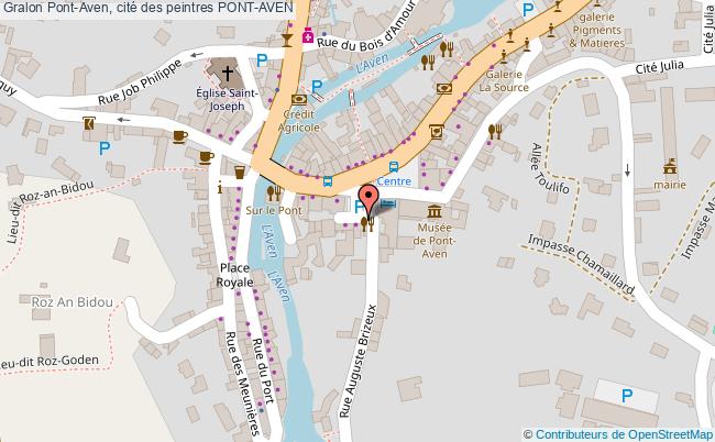 plan Pont-aven, Cité Des Peintres Pont-aven PONT-AVEN