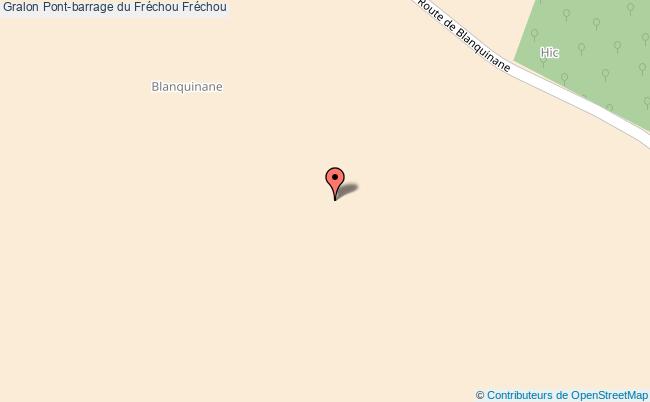 plan Pont-barrage Du Fréchou Fréchou Fréchou