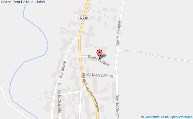 plan Pont Beire-le-châtel Beire-le-Châtel