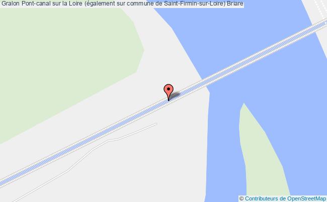 plan Pont-canal Sur La Loire (également Sur Commune De Saint-firmin-sur-loire) Briare Briare