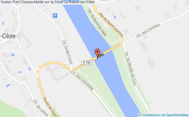 plan Pont Charles-martel Sur La Cèze La Roque-sur-cèze La Roque-sur-Cèze